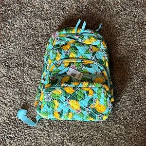 Vera Bradley Essential Large Backpack (Lemon Grove)